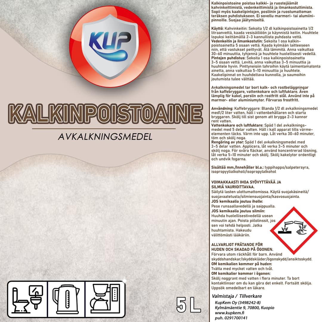 Kalkinpoistoaine